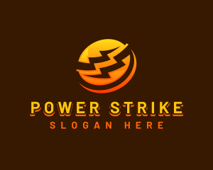 Electrical Power Lightning  logo design