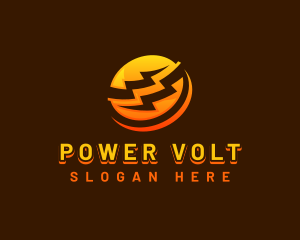 Electrical Power Lightning  logo design