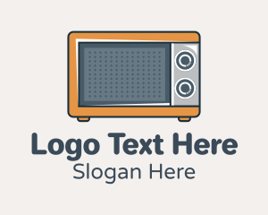 Cute Microwave Oven Logo