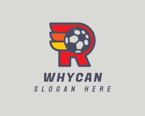 Football Sports Letter R Logo