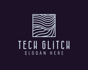 Modern Tech Waves logo design