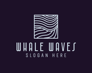 Modern Tech Waves logo design