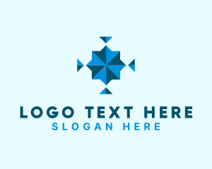 Decorative - Geometric Triangle Symbol logo design