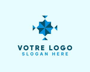 Geometric Triangle Symbol Logo