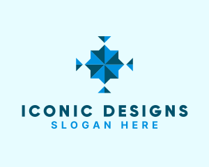 Symbol - Geometric Triangle Symbol logo design