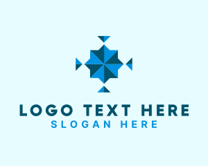 Geometric Triangle Symbol Logo