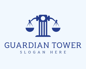 Elegant Tower Scales logo design