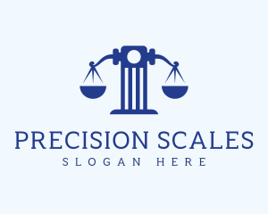 Scales - Elegant Tower Scales logo design