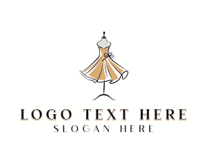 Seamstress - Fashion Dress Couture logo design