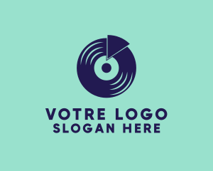 Music DJ Turntable logo design