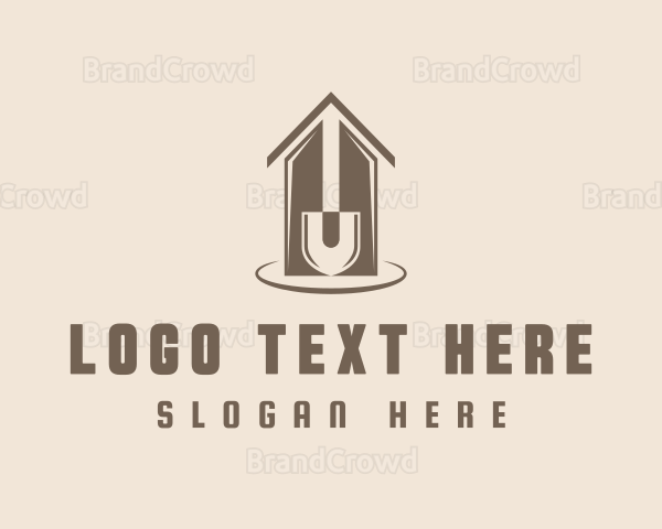 Trowel Contractor Construction Logo