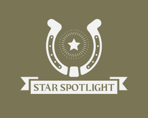 Horse Shoe Star logo design