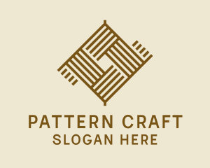 Sewing Fabric Pattern logo design