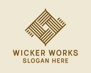 Wicker - Sewing Fabric Pattern logo design