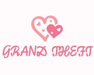 Dainty Pink Hearts Logo