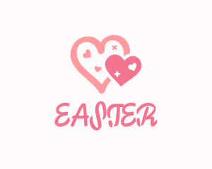 Doodle - Dainty Pink Hearts logo design
