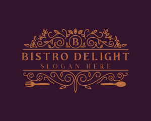 Elegant Floral Restaurant logo design