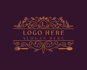 Culinary - Elegant Floral Restaurant logo design