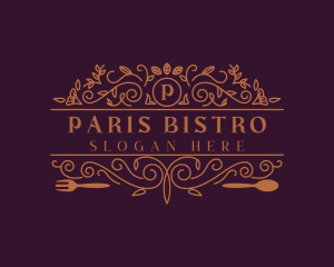 Elegant Floral Restaurant logo design