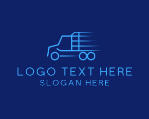 Trucking Company - Express Transport Truck logo design