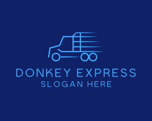 Express Transport Truck logo design