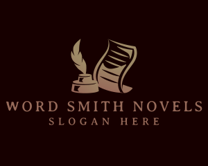 Novelist - Paper Pen Ink logo design