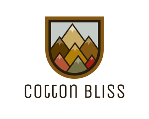 Colorful Geometric Mountain logo design