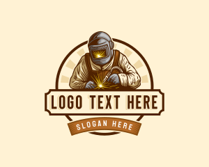 Welding Mask - Welding Metal Repair logo design