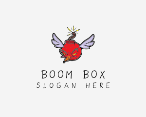 Explosion - Angry Bird Bomb logo design