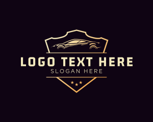 Automotive - Shield Fast Car logo design