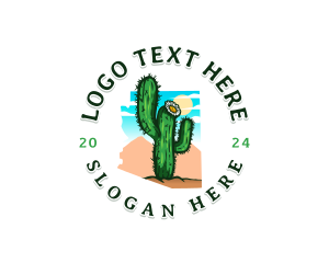 Map - Cactus Plant Arizona logo design