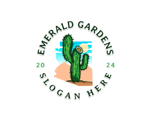 Cactus Plant Arizona logo design