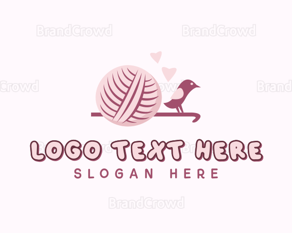 Crochet Knitting Yarn Logo