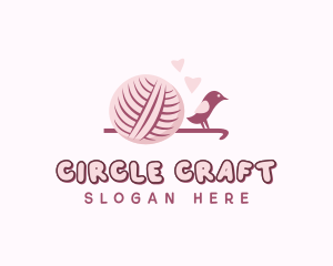 Crochet Knitting Yarn logo design