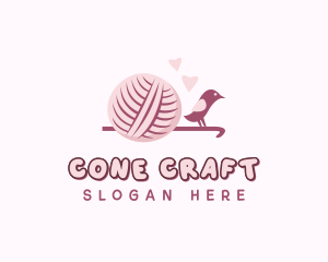 Crochet Knitting Yarn logo design