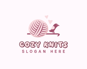 Crochet Knitting Yarn logo design