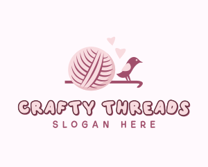 Crochet Knitting Yarn logo design