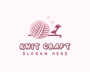 Crochet Knitting Yarn logo design