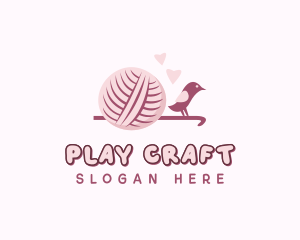 Crochet Knitting Yarn logo design