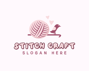 Crochet Knitting Yarn logo design