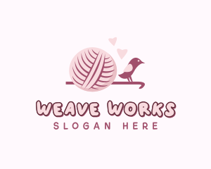 Crochet Knitting Yarn logo design