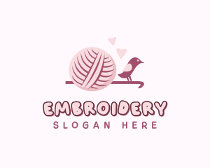 Crochet Knitting Yarn logo design