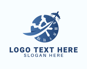 Globe - World Travel Time logo design