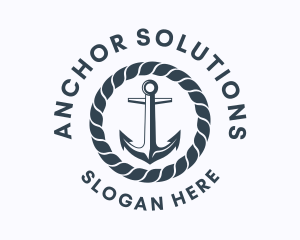 Ocean Marine Anchor  logo design