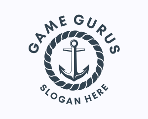 Seaman - Ocean Marine Anchor logo design