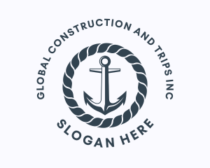 Maritime - Ocean Marine Anchor logo design