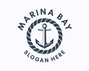 Ocean Marine Anchor  logo design