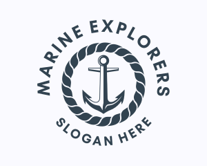 Ocean Marine Anchor  logo design