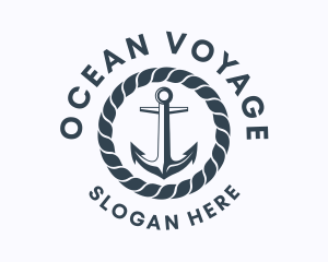 Ocean Marine Anchor  logo design