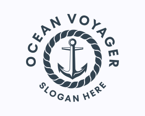 Ocean Marine Anchor  logo design